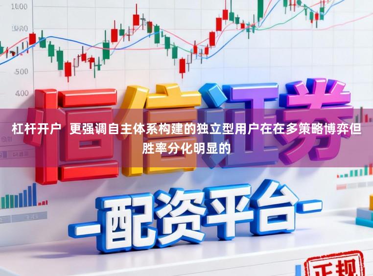杠杆开户  更强调自主体系构建的独立型用户在在多策略博弈但胜率分化明显的
